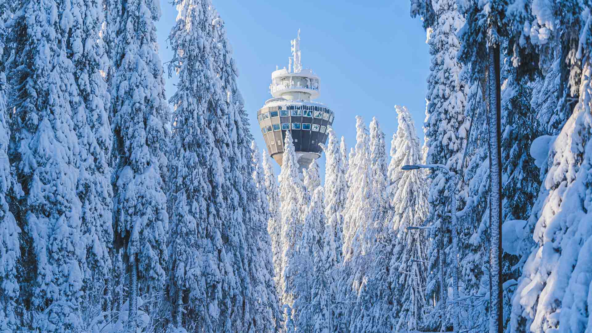 Kuopio, Puijon torni, talvi