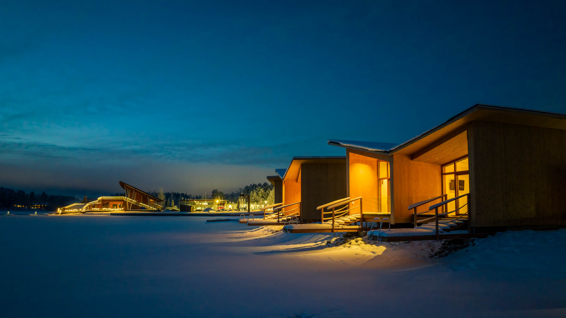 Bella Lake Resort ulkoa, talvi